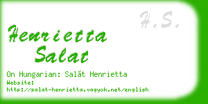 henrietta salat business card