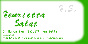 henrietta salat business card